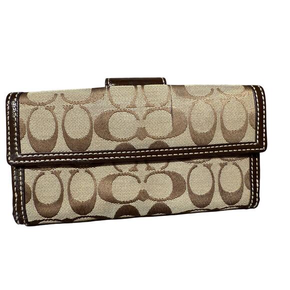 Coach vintage signature logo wallet (refurbished) - Picture 2 of 4